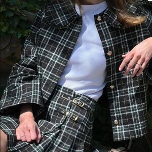 Hill House - Blake Jacket - Green Wallace Plaid